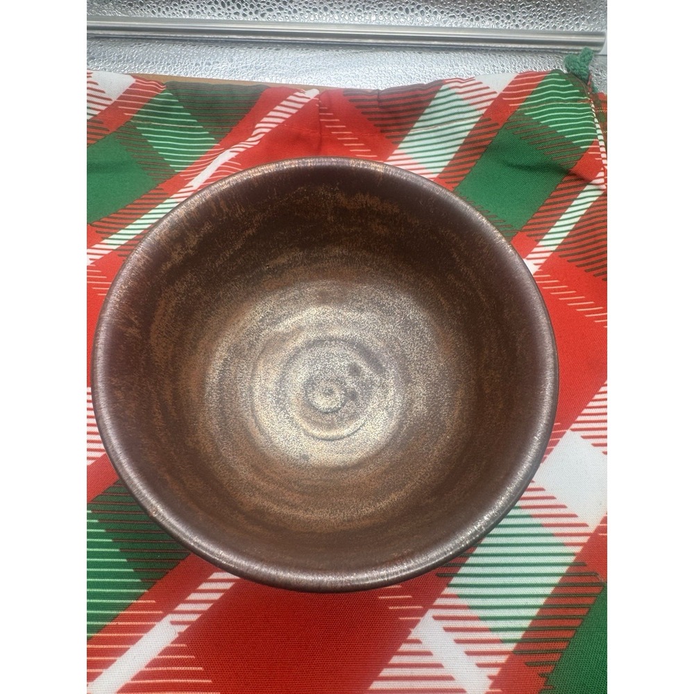 JA Handmade Stoneware Studio Ceramic Art Bowl Colorful Layered Signed 2021 Spun - Picture 4 of 8
